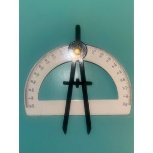 Vintage Protractor Brooch
